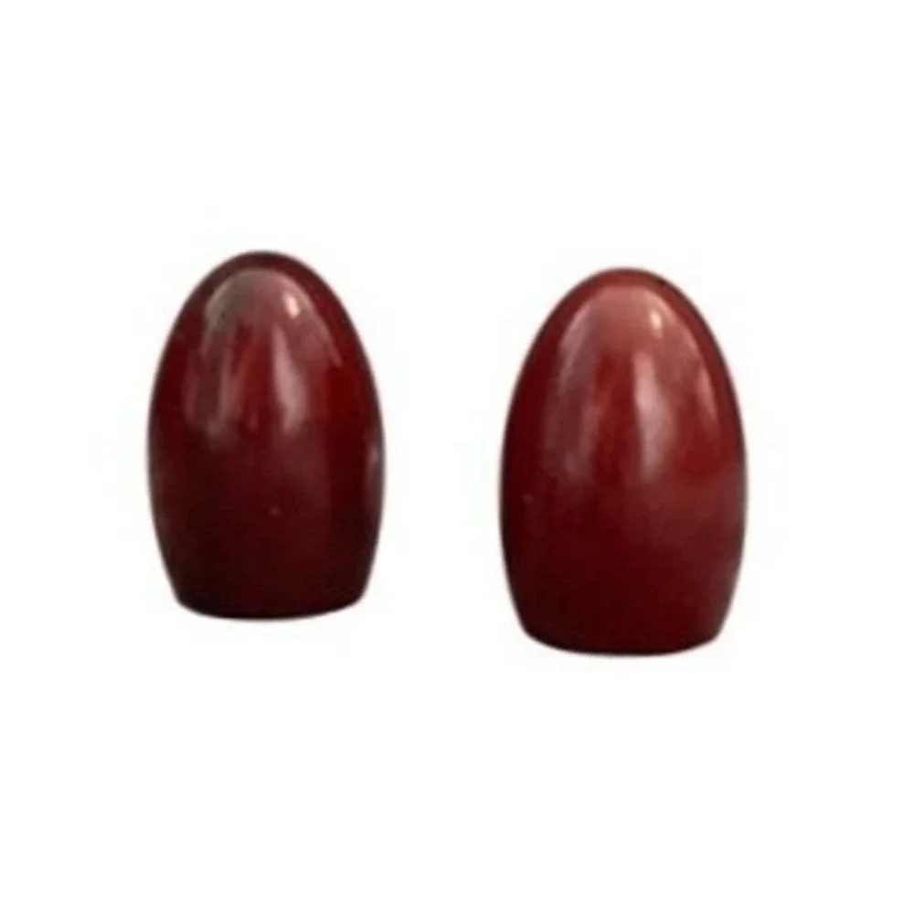 Vintage California Redwood Bullet Salt and Pepper Shaker Set Wood‎ 1980s
